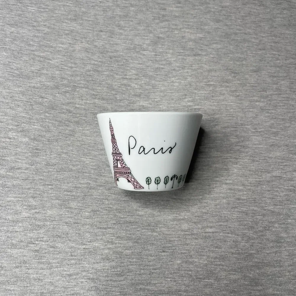 Saks Fifth Avenue Paris Decorative Porcelain Jewelry Trinket Dish Cup
